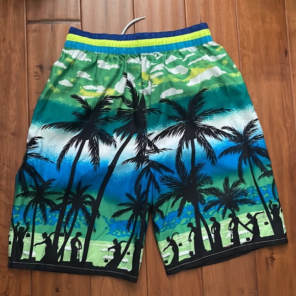 New! Set of 2 swim trunks waist approx 13.5” wide laying flat - Picture 11 of 12